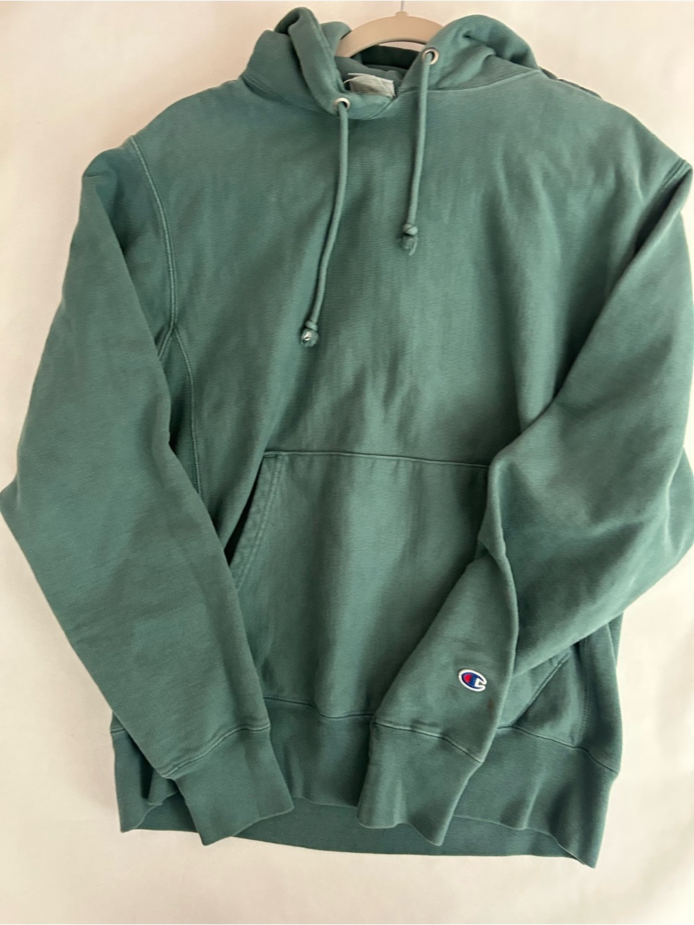 Champions Reverse Weave Heavyweight Teal Green Hoodie Sweatshirt
